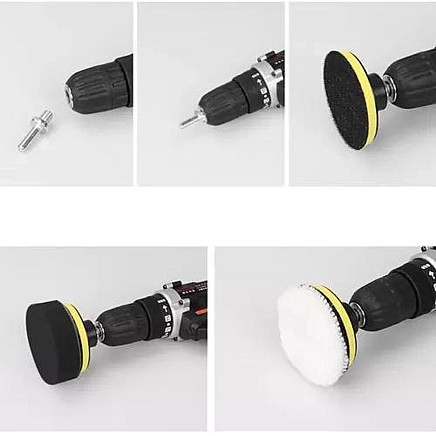 Pulēšanas sūkļu komplekts 12 gab. Xtrobb 19167, 80 mm