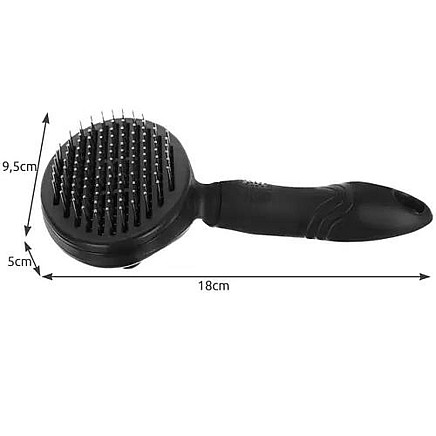 Self-cleaning fur brush