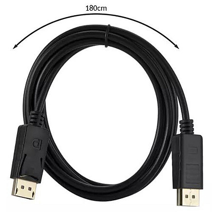 Izoxis 4K DisplayPort HDMI kabelis - universāls, ar zeltītu pārklājumu, Plug & Play, Ultra HD izšķirtspēja - saderīgs ar TV, datoru, PS5 un citām ierīcēm