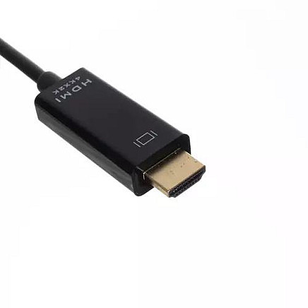 Izoxis 4K DisplayPort HDMI kabelis - universāls, ar zeltītu pārklājumu, Plug & Play, Ultra HD izšķirtspēja - saderīgs ar TV, datoru, PS5 un citām ierīcēm