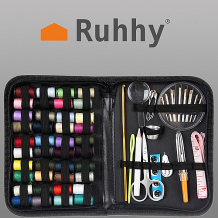 129-Piece Multifunctional Sewing Kit with Portable Black Case - Essential Tools for Beginner to Advanced Sewing Enthusiasts