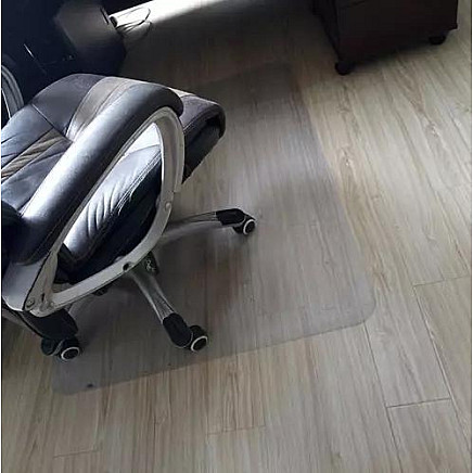 Semi-Transparent Polypropylene Protective Mat for Floor Panels and Parquets - Universal Application Floor Cover 130x90 cm