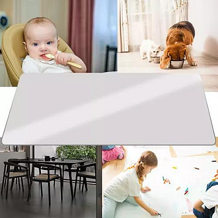 Semi-Transparent Polypropylene Protective Mat for Floor Panels and Parquets - Universal Application Floor Cover 130x90 cm