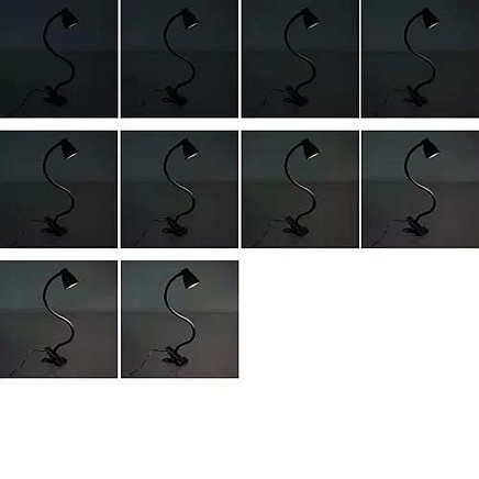 Desk lamp with clip - black Izoxis 19454