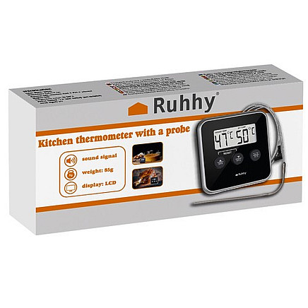 Virtuves termometrs ar zondi Ruhhy 19155