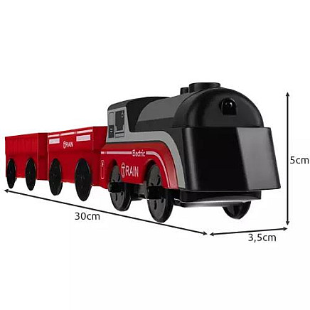 Interactive Magnetic Electric Toy Train Set with Self-Driving Locomotive & Illuminated Headlamp - Teaching and Entertaining for Kids