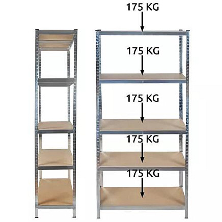 Warehouse shelf 220x100x45