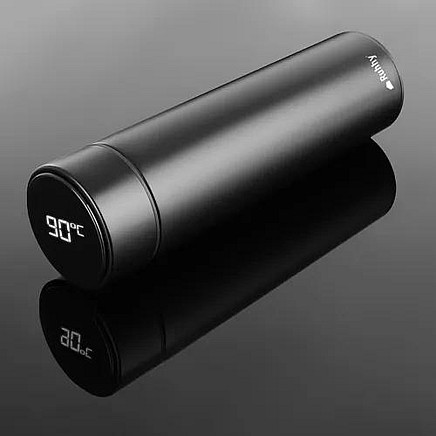 Termokrūze ar led displeju, 500 ml, melns - 5900779949270 Termokrūze ar led displeju, 500 ml, melns