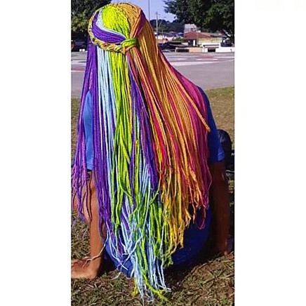 Synthetic hair rainbow braids Soulima 23571