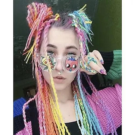 Synthetic hair rainbow braids Soulima 23571