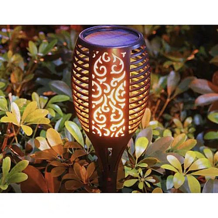 Garden lamp lantern with solar battery - torch, set of 4