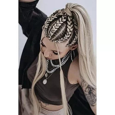 Synthetic hair braids blonde Soulima 23556