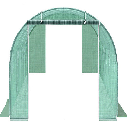 Arkveida saliekama dārza rezerves plēve siltumnīcām, tunelis, 4x3x2m