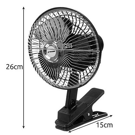 Xtrobb 23194 Rotary Fan with Clip
