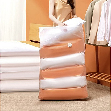 Vakuuma maiss uzglabāšanai Ruhhy 80x100x30 cm 22949, piena balts