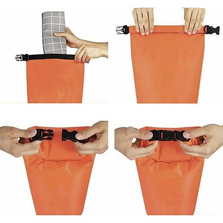 Trizand 23924 Drošības boja peldēšanai 2in1 ar sauso maisu, 35L, oranža