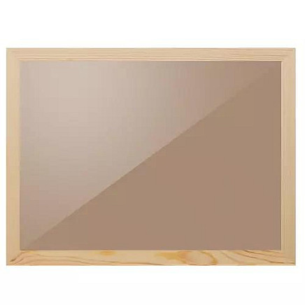 Durable Pine Wood Picture Frame 28x38cm - Unbreakable Plexiglass, Perfect for Diamond Paintings, DIY Decor-Ready, Vertical and Horizontal Display Option