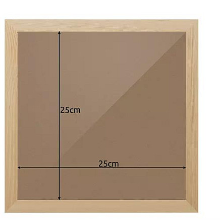 Durable 30x30cm DIY Pine Frame with Plexiglass Lens for Diamond Painting & Artwork Display