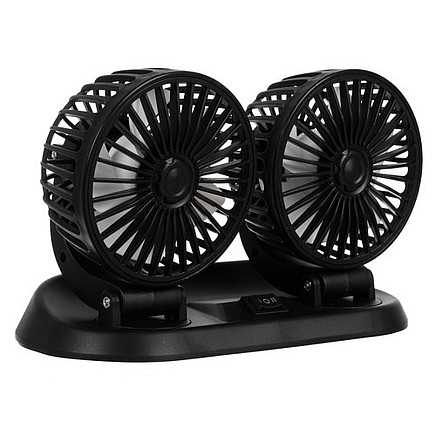 Car fan 12V double Xtrobb 23222