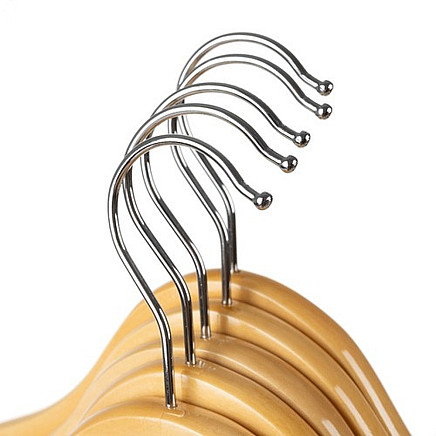 Clothes hanger 10pcs - wooden Ruhhy 24492