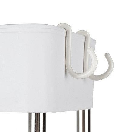 Mobilais plaukts Ruhhy virtuvei un vannasistabai ar riteņiem 24291, balts