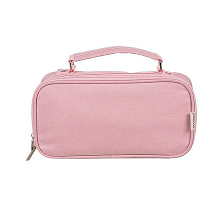 Double extendable pencil case - pink Maaleo 24517