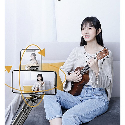 Кнопочная палка для селфи 2 в 1 с BLUETOOTH и пультом дистанционного управления - монопод и штатив