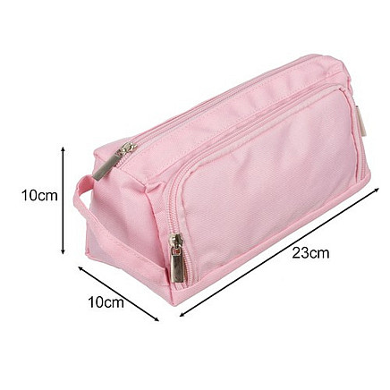 Double extendable pencil case - pink Maaleo 24519