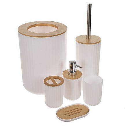 Bathroom accessories set - white Ruhhy 24635
