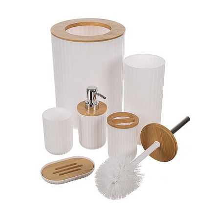 Bathroom accessories set - white Ruhhy 24635