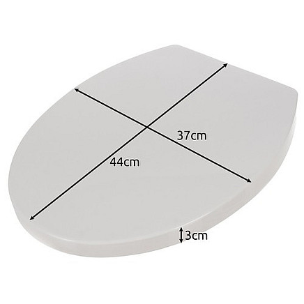 Universāls lēni aizverams tualetes vāks Ruhhy 24547