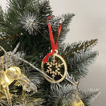 Koka eglīšu rotājumi, 36 gab. komplekts Ruhhy 24855