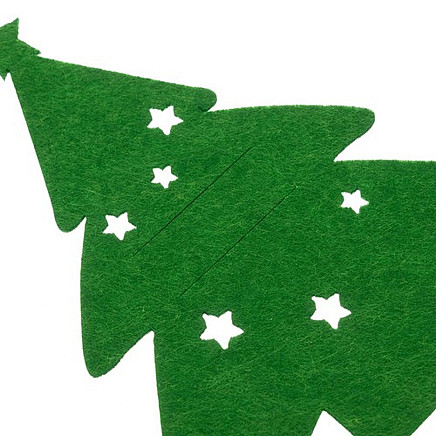 Cutlery case - Christmas trees 12 pcs. Ruhhy 24824