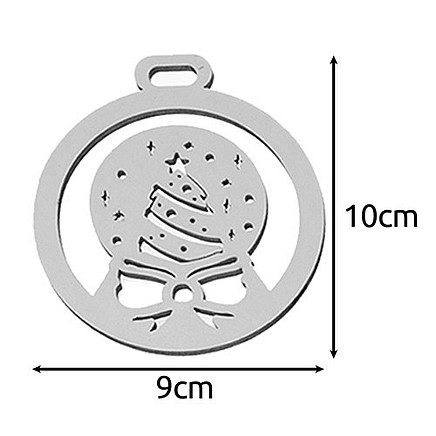 Neplīstoši koka Ziemassvētku rotājumi 20 gab., Ruhhy, balti