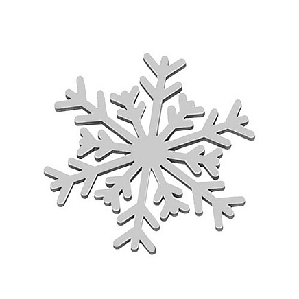 Neplīstoši koka Ziemassvētku rotājumi 20 gab., Ruhhy, balti