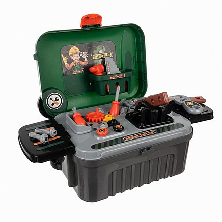 Bērnu rotaļu darbnīca ar instrumentiem koferī Kruzzel 24648