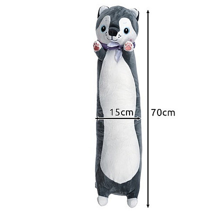 Mīkstā rotaļlieta plīša suns-spilvens 70 cm Kruzzel 24714