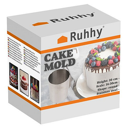 Cake tin/confectionery rim 15 cm Ruhhy 24618