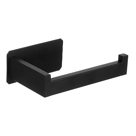 Ruhhy 25067 pašlīmējošs tualetes papīra turētājs, melns