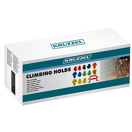 Bērnu kāpšanas akmeņi (rokturi) rotaļu laukumiem un lietošanai mājās Kruzzel 25396, 15...