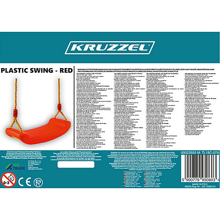 Plastic swing - red 23555