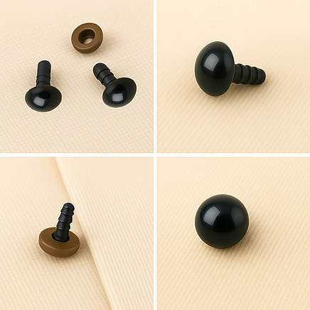 Drošības actiņas un deguntiņi rotaļlietām Maaleo 25761, 560 gab. komplekts