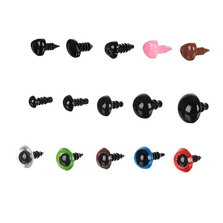 Drošības actiņas un deguntiņi rotaļlietām Maaleo 25761, 560 gab. komplekts