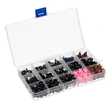 Drošības actiņas un deguntiņi rotaļlietām Maaleo 25761, 560 gab. komplekts