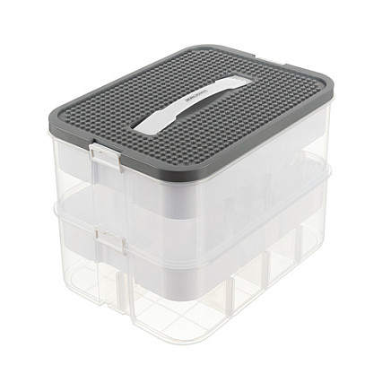 Pudełko na klocki- 2 poziomy Kruzzel 25756