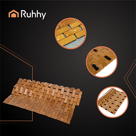 Bamboo anti-slip mat Ruhhy 26048