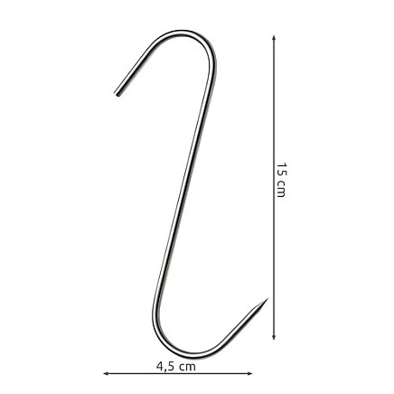 Smoking hooks - set of 15 Kaminer 25553