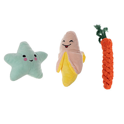 Dog chew toy, tug - set 25384