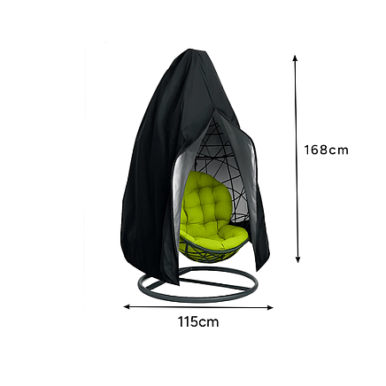 Ūdensnecaurlaidīgs pārvalks iekaramajam krēslam kokonam GARDLOV UV, melns