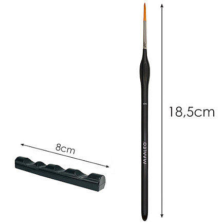 Paint brushes 5 pcs with stand Maaleo 26119